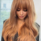 Full Machine Long Wave Synthetic Wigs 24''