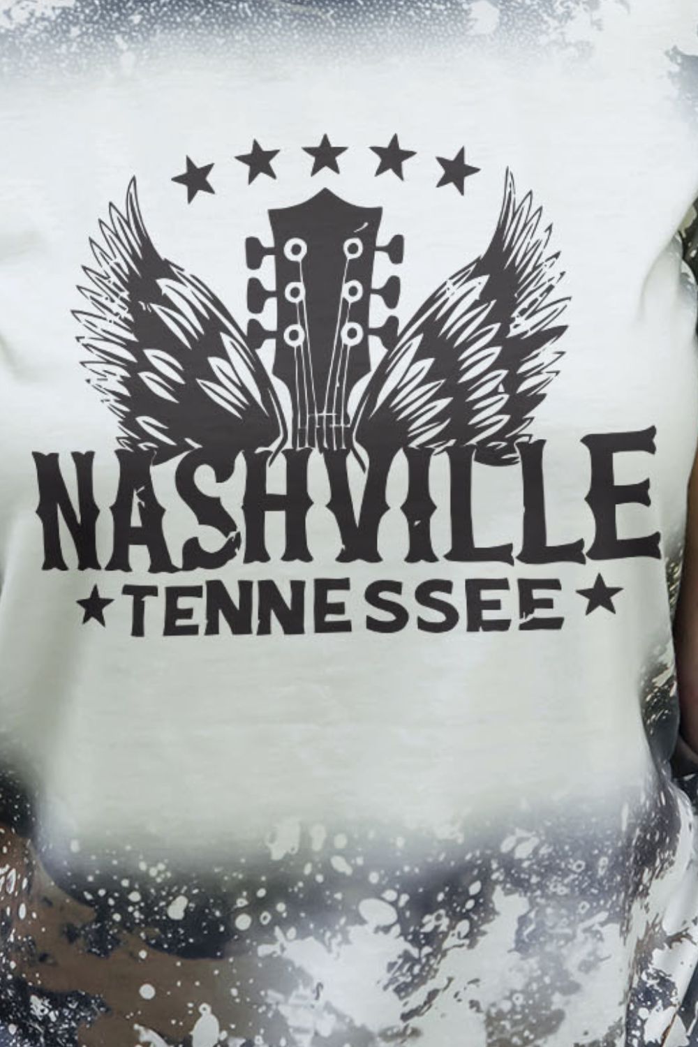 NASHVILLE TENNESSEE Graphic Round Neck Tee