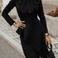 Bow Detail Long Sleeve Dress