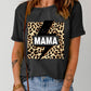 MAMA Leopard Lightning Graphic Tee Shirt