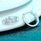 Always Chic Sterling Silver Moissanite Huggie Earrings