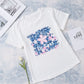 Leopard Floral Graphic Round Neck Tee