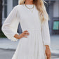 Smocked Tied Balloon Sleeve Mini Dress