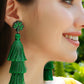 Shamrock Earrings with Tassel