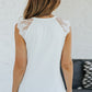 Lace Yoke Round Neck Tank