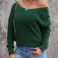 Crisscross Back Waffle-Knit Sweater