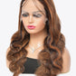 18" #P4/27 13x4 Lace Front Wigs Hightlight Human Hair Body Wave150% Density