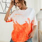 Tie-Dye Round Neck Tee Shirt