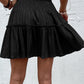 Smocked Waist Frill Trim Skirt