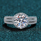Sterling Silver Moissanite Ring