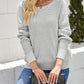 Crisscross Back Waffle-Knit Sweater