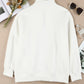 Quarter Zip Dropped Shoulder Sweatshirt