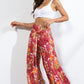 Printed High-Rise Tied Culottes