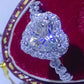 1 Carat Moissanite Heart Ring