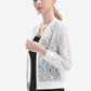 Openwork Zip Up Jacket