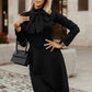 Bow Detail Long Sleeve Dress