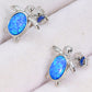 Opal Turtle Stud Earrings