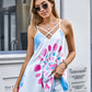 Printed Crisscross V-Neck Cami