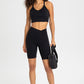 Crisscross Back V-Neck Sports Bra