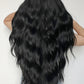 Full Machine Long Wave Synthetic Wigs 28''