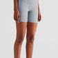 High-Rise Elastic Waistband Biker Shorts