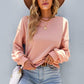 Dropped Shoulder Balloon Sleeve Sweatshirt