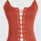 Lace-Up Knit Cami