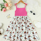 Butterfly Print Bow Detail Dress