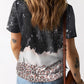Mixed Print Round Neck Short Sleeve T-Shirt
