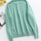 Half Button Long Sleeve Henley Sweater
