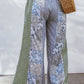 Mixed Print Pull-On Wide Leg Pants