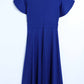Flutter Sleeve Surplice Midi Dress