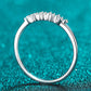 Eye-Catching 925 Sterling Silver Moissanite Ring