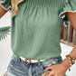 Pleated Detail Flutter Sleeve Blouse