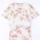 Tie-Dye Round Neck Short Sleeve Tunic Tee