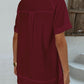 Cuffed Sleeve Henley Top