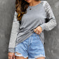 Mixed Print Raglan Top