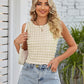Textured Round Neck Tank