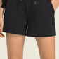 Drawstring Elastic Waist Sports Shorts with Pockets