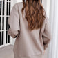 Zip Up Dropped Shoulder Bomber Jacket