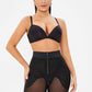 Full Size High-Waisted Lace Trim Shaping Shorts