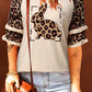Leopard Bunny Graphic Layered Sleeve T-Shirt