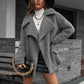 Zip-Up Collared Teddy Jacket