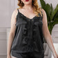 Plus Size Satin Cami Shorts Set