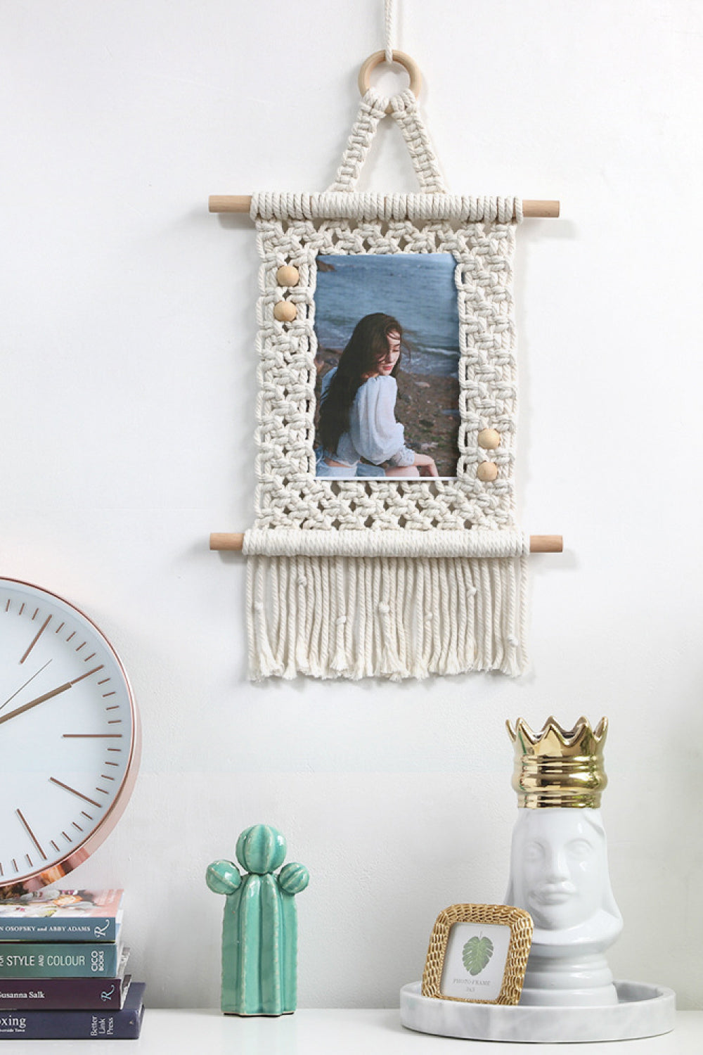 Macrame Photo Frame Wall Decor