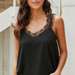 V-Neck Lace Tank Top