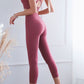 Feel Like Skin Elastic Waistband Cropped Yoga Leggings