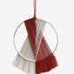 Contrast Fringe Round Macrame Wall Hanging