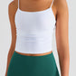 Gathered Detail Cropped Sports Cami