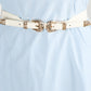 Double Buckle PU Leather Belt
